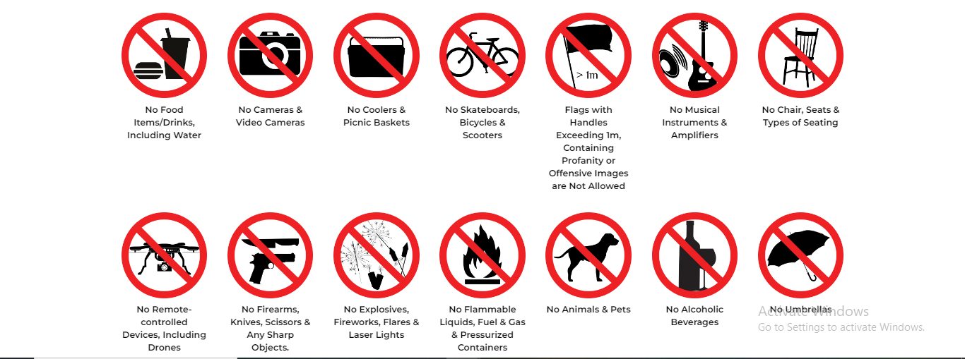 these are things are prohibited in baps temple in uae